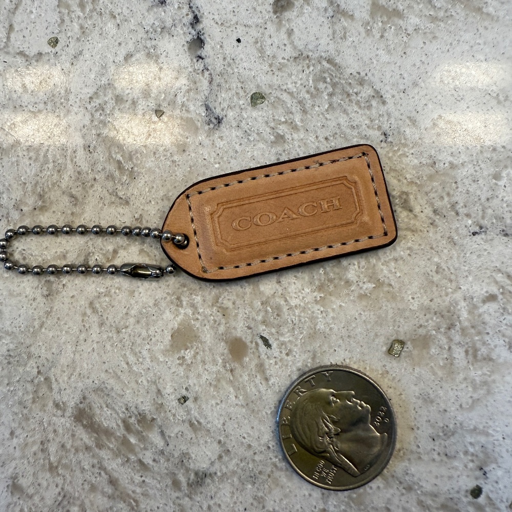 Coach two tone small Leather purse hangtag replacement‎